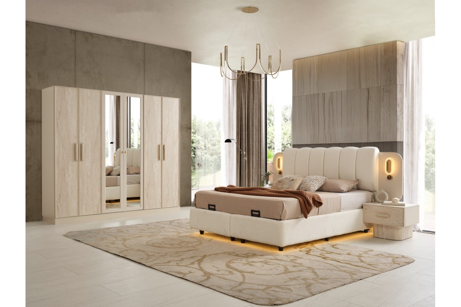 Adalar Yatak Odası Takımı %100 MDF