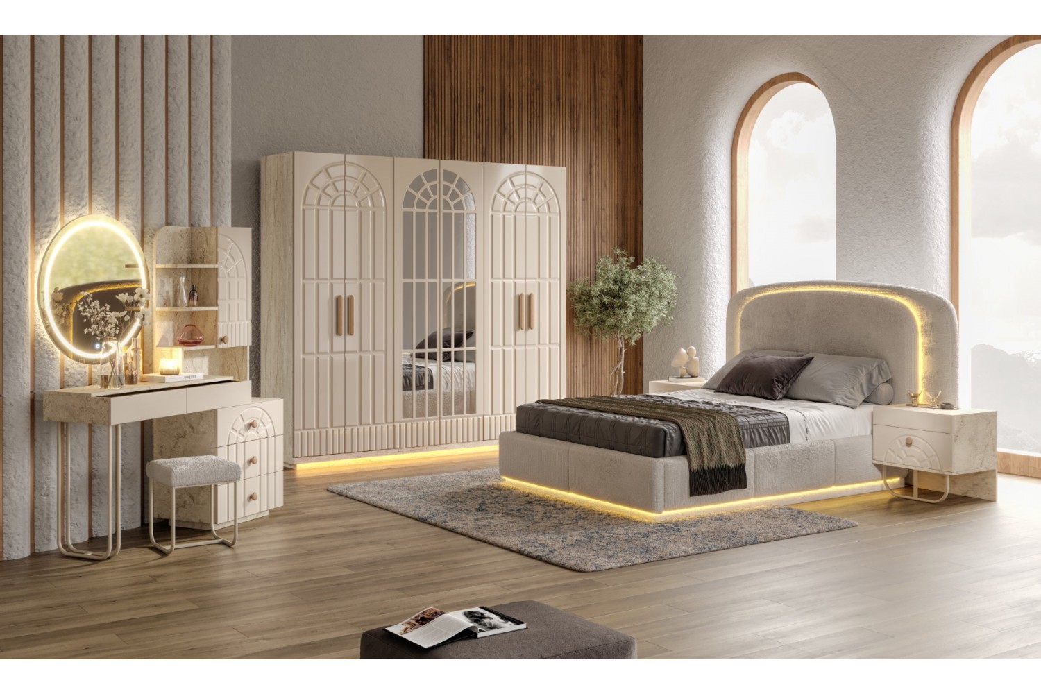 Anatolia Yatak Odası Takımı %100 MDF