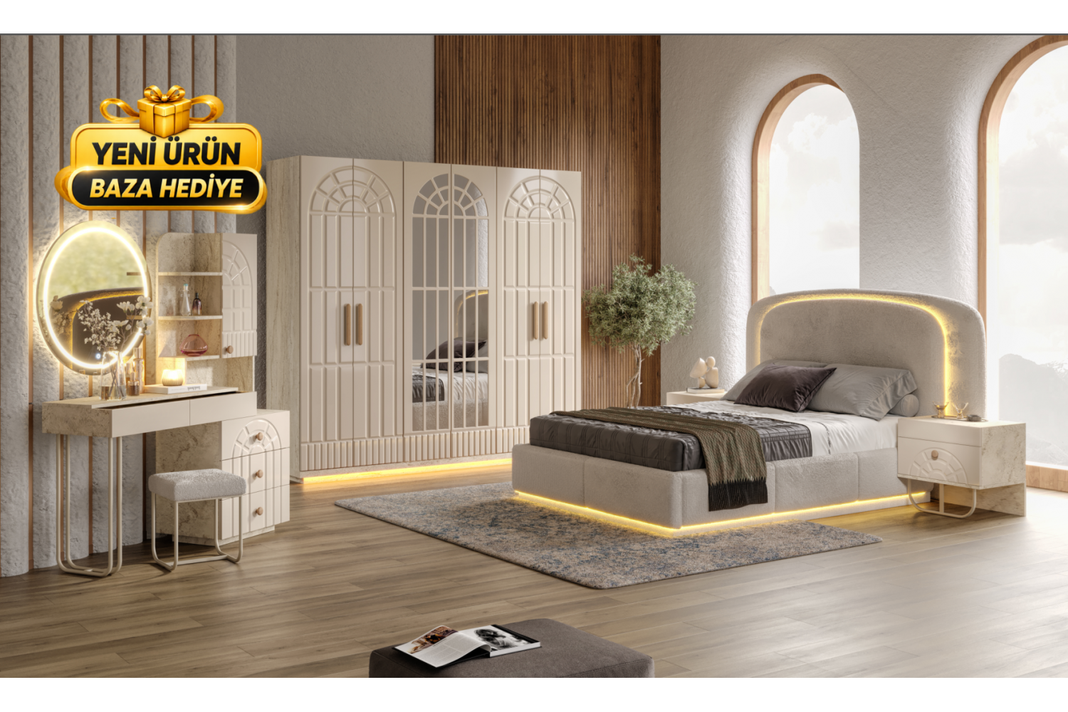 Anatolia Yatak Odası Takımı %100 MDF