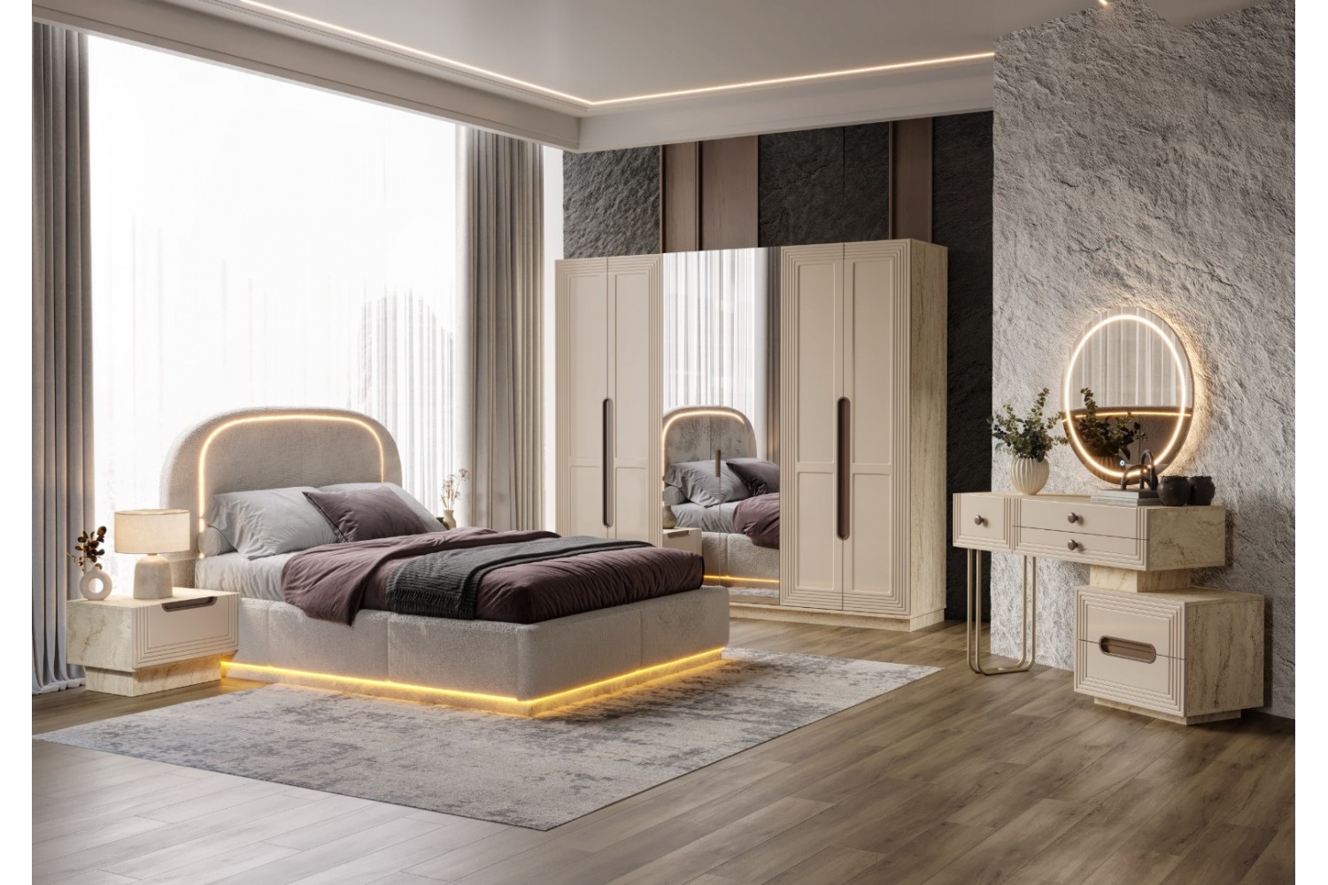 Ares Yatak Odası Takımı %100 MDF