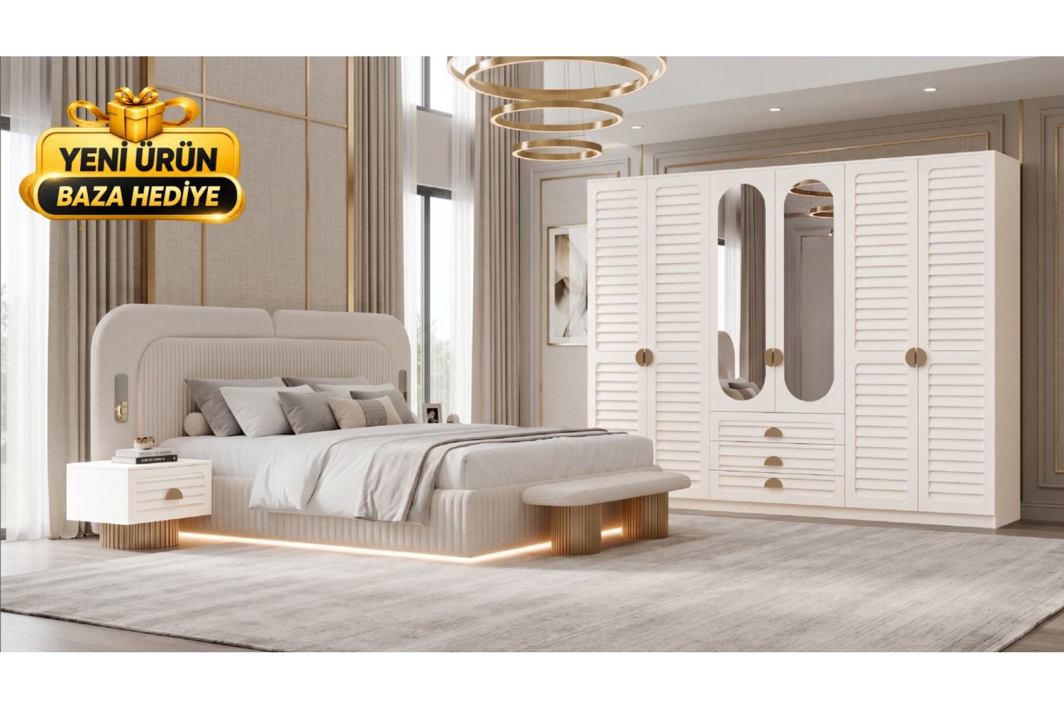 Atlantik Yatak Odası Takımı %100 MDF