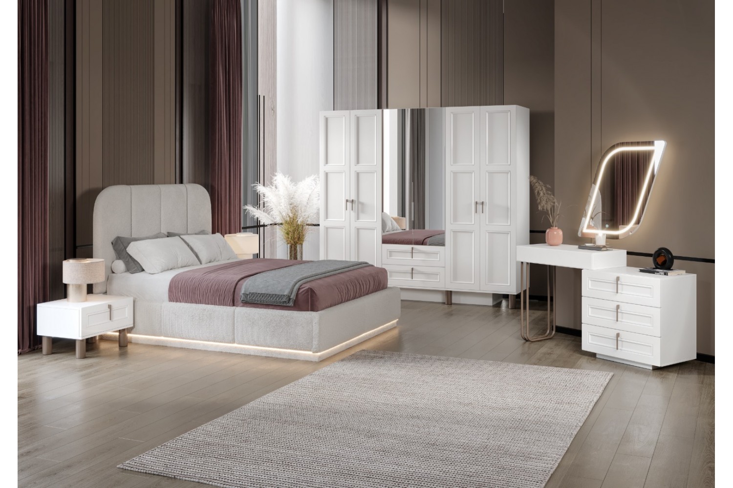 Bella Yatak Odası Takımı %100 MDF