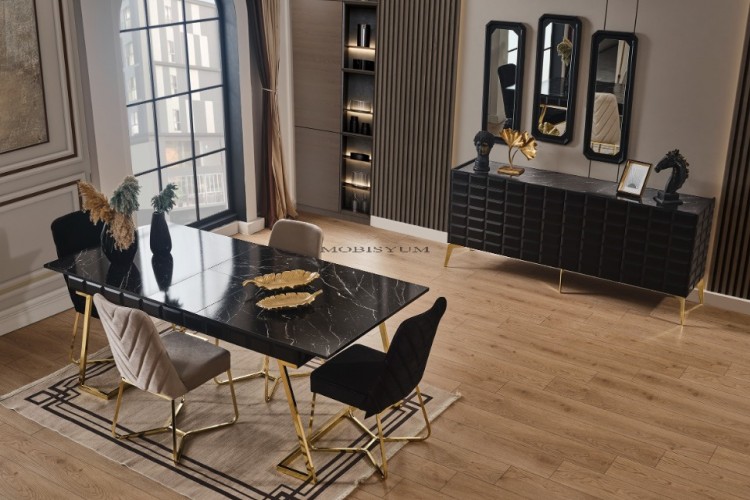 Ağva Black Yemek Odası Takımı