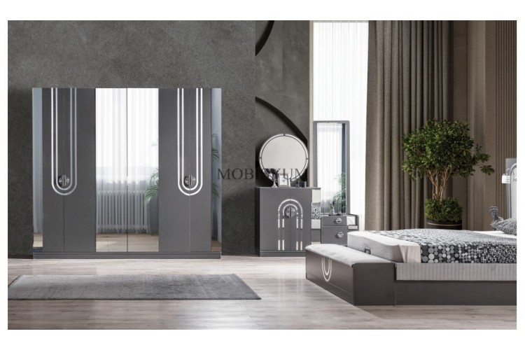 Safir Antrasit Yatak Odası Takımı